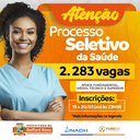 - Processo Seletivo da Saúde | INSCRIÇÕES: 15 a 20/03 (até às 23h59)